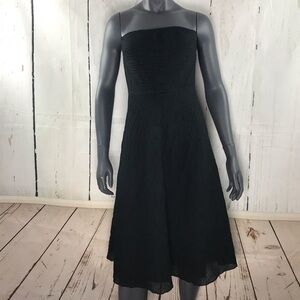 J. Crew black strapless dress